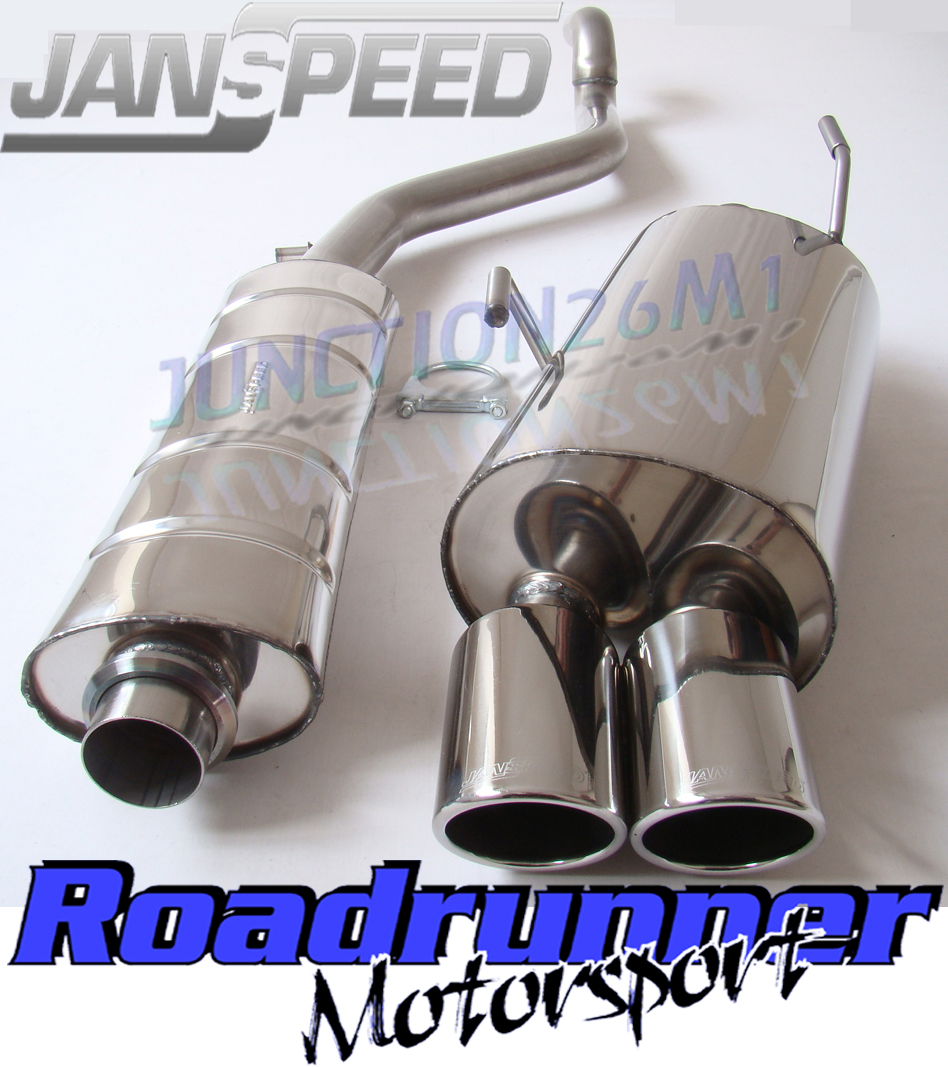 Janspeed Exhaust Peugeot 206 GTI 180bhp Cat Back System Stainless Twin